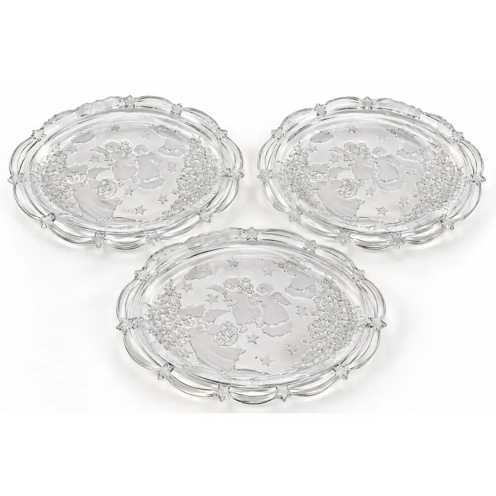 Mikasa Holiday Lights Angel Christmas Dishes Set of 3